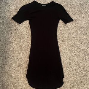 Black mini dress